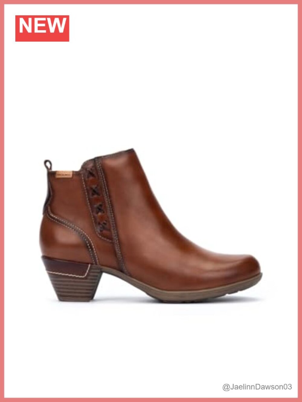 Leather High-Heel Ankle Boots with Cushioned Insole